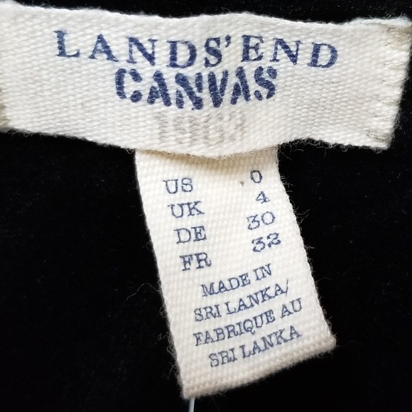 Land's End Canvas Empire Waist Black Dress NWT - Picture 4 of 8